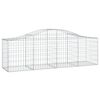 vidaXL Συρματοκιβώτια Τοξωτά 3 τεμ. 200x50x60/80 εκ. Γαλβαν. Ατσάλι