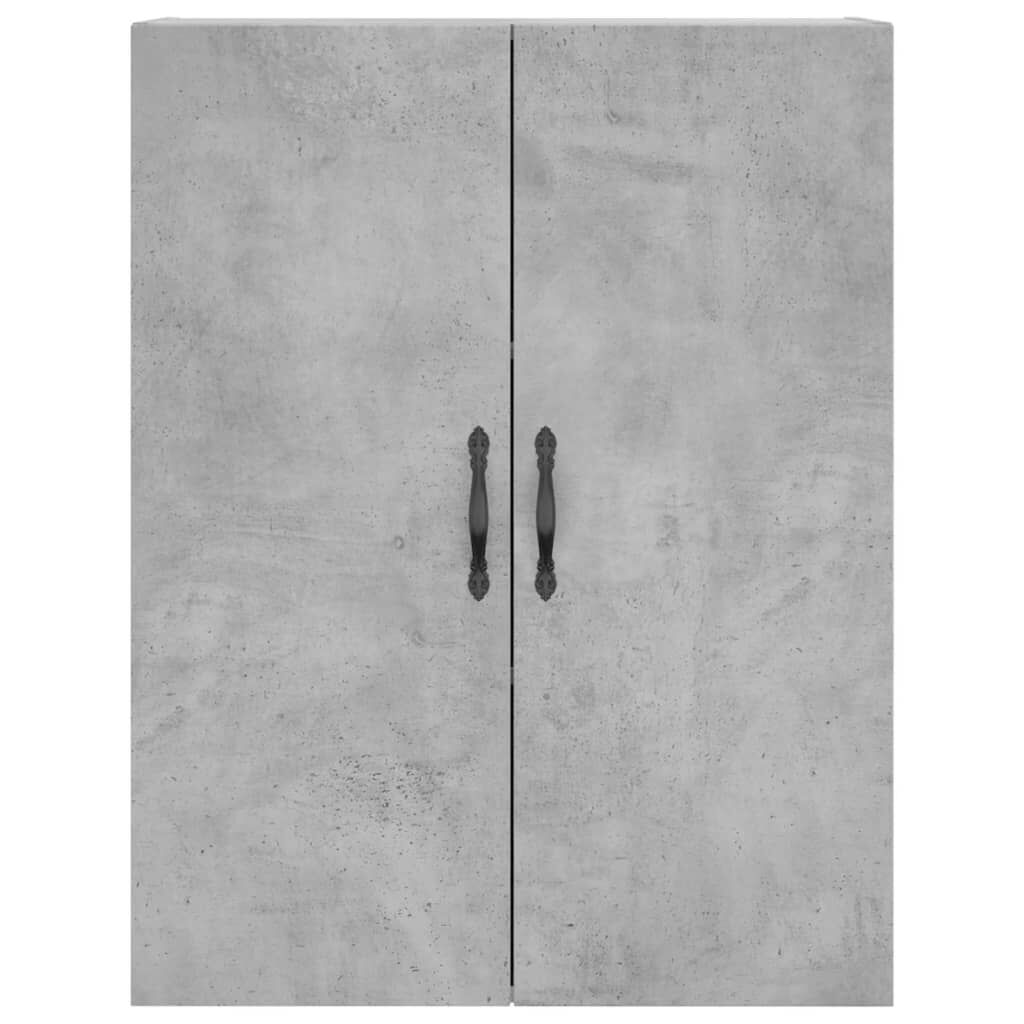 vidaXL Ντουλάπι Γκρι Σκυροδέματος 69,5x34x180 εκ. Επεξεργασμένο Ξύλο