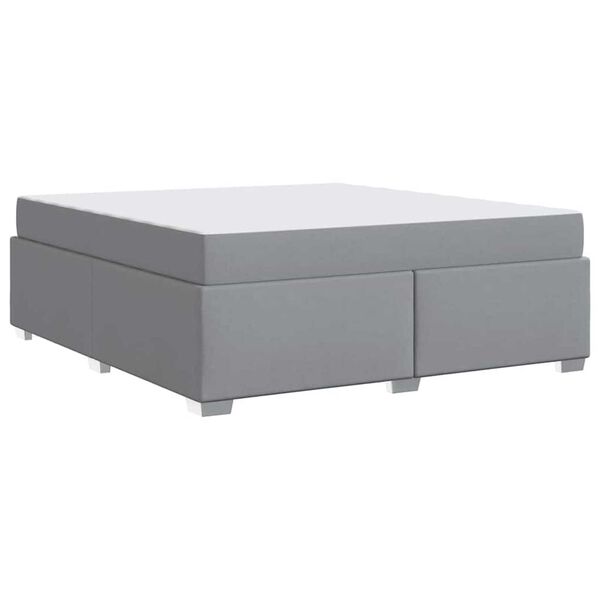 vidaXL Σκελετός Κρεβατιού Άλλο Ανοιχτό γκρι 180 x 200 cm ύφασμα