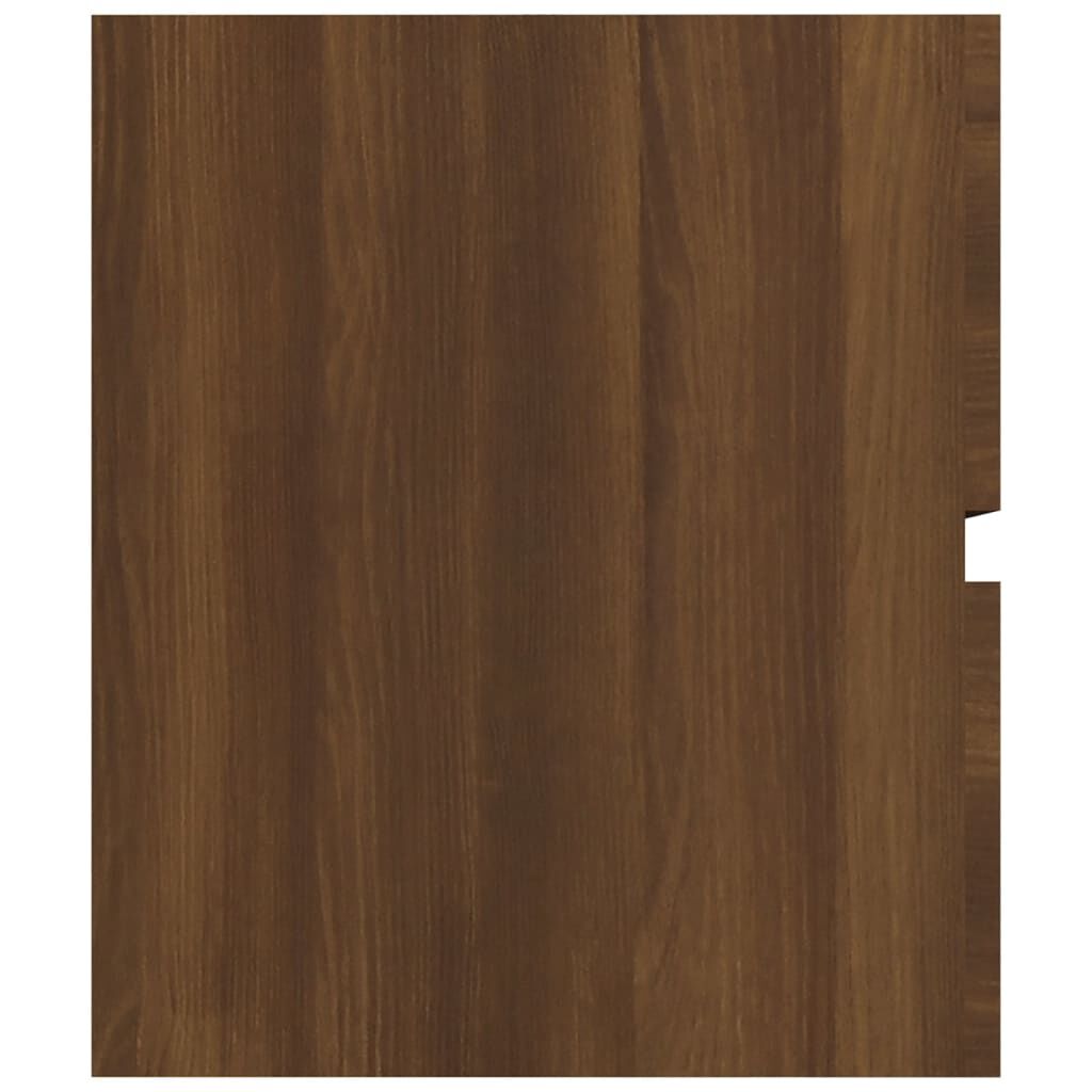 vidaXL Ντουλάπι Νιπτήρα Καφέ Δρυς 90x38,5x45 εκ. Επεξεργασμένο Ξύλο