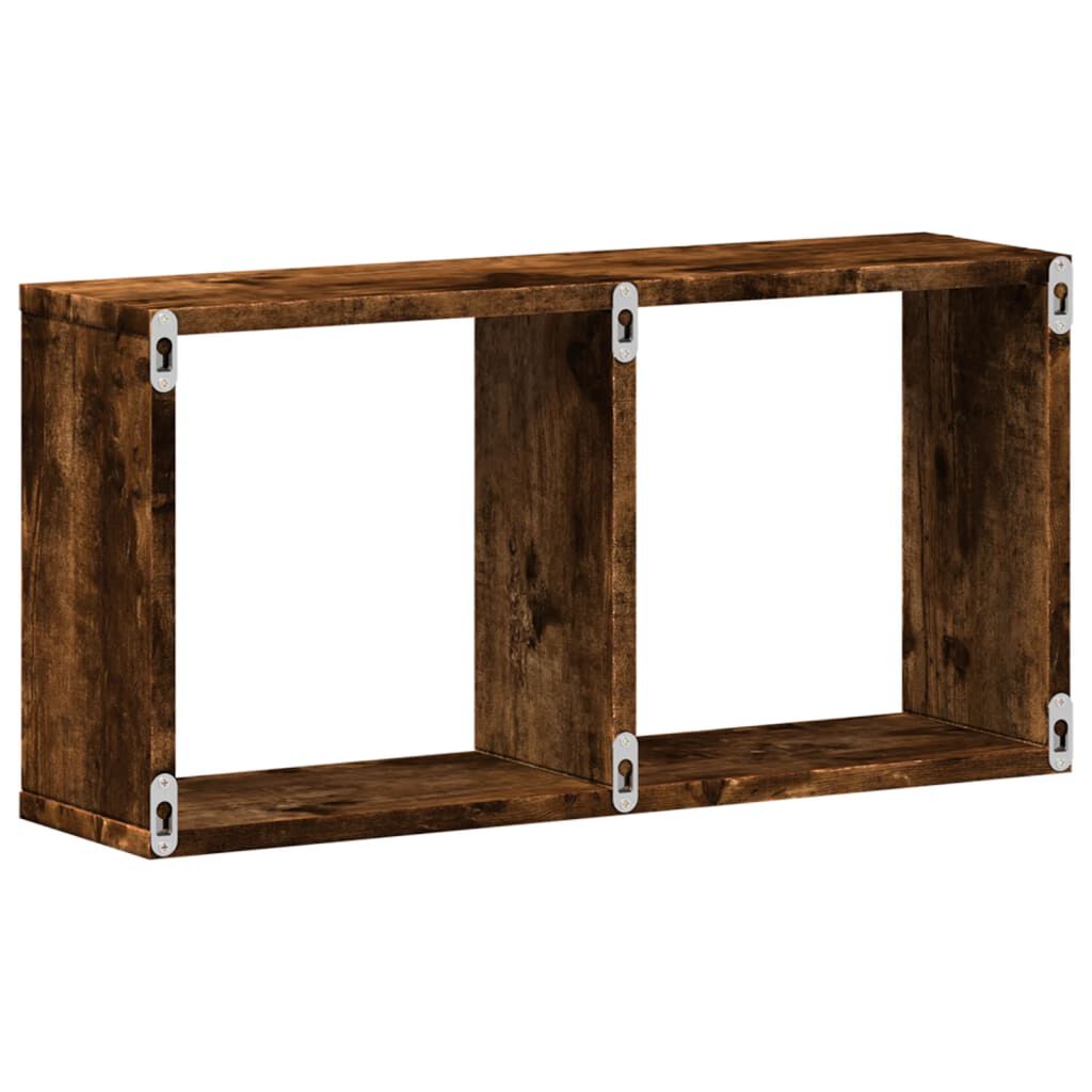vidaXL Ντουλάπι Τοίχου Καπνιστή Δρυς 60x16x30 εκ. Επεξεργασμένο Ξύλο