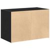 vidaXL Ντουλάπι με 2 συρτάρια Μαύρη δρυς 60x31x40 cm Ξύλινη κατασκευή