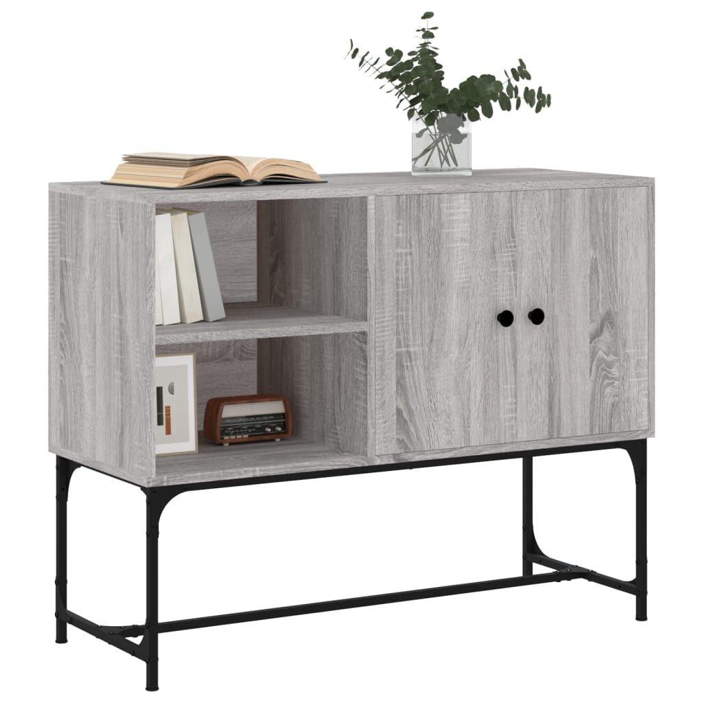 vidaXL Ντουλάπι Γκρι Sonoma 100x40x79,5 εκ. από Επεξεργασμένο Ξύλο