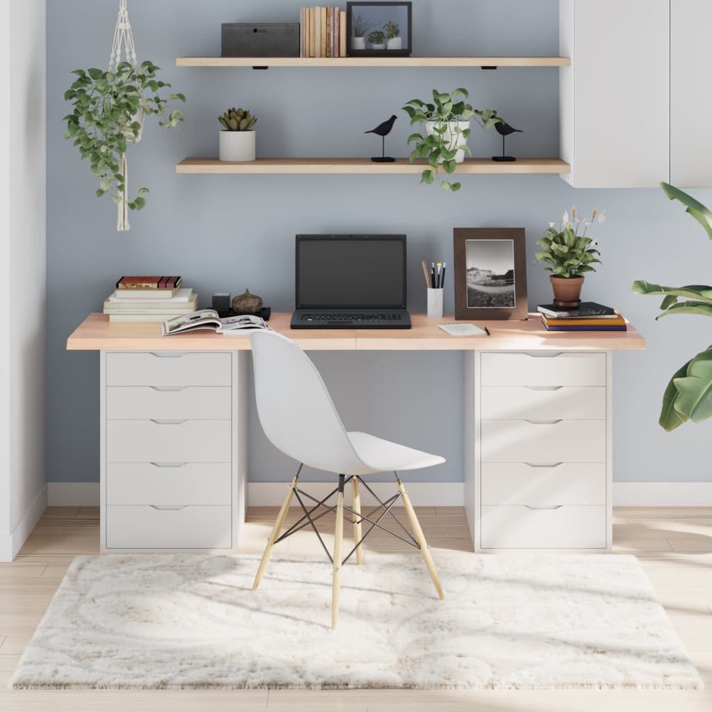 vidaXL Επιφάνεια Τραπεζιού 180x60x(2-4)εκ Ακατέργαστο Μασίφ Ξύλο Δρυός
