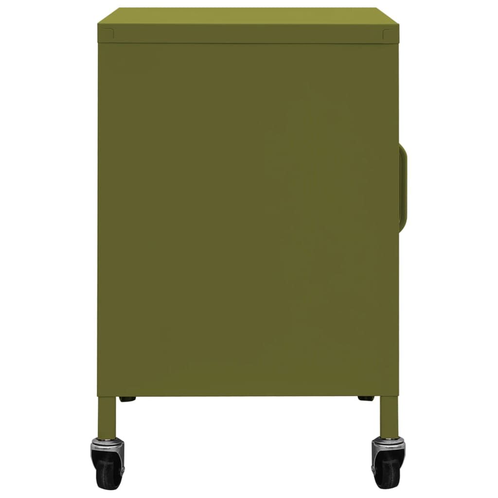 vidaXL Ντουλάπι Αποθήκευσης Πράσινο Λαδί 60 x 35 x 56 εκ. από Ατσάλι