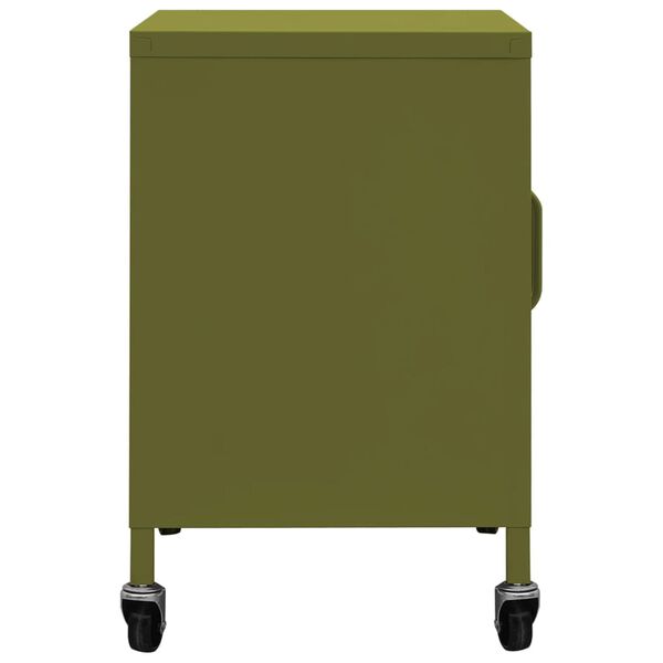 vidaXL Ντουλάπι Αποθήκευσης Πράσινο Λαδί 60 x 35 x 56 εκ. από Ατσάλι