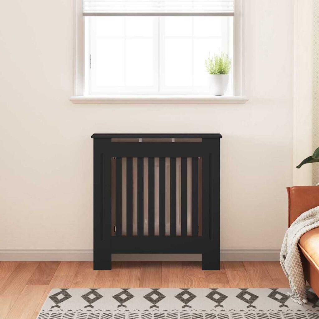 vidaXL Καπάκι Καλοριφέρ 2 pcs Μαύρο 78 x 19 x 81.5 cm