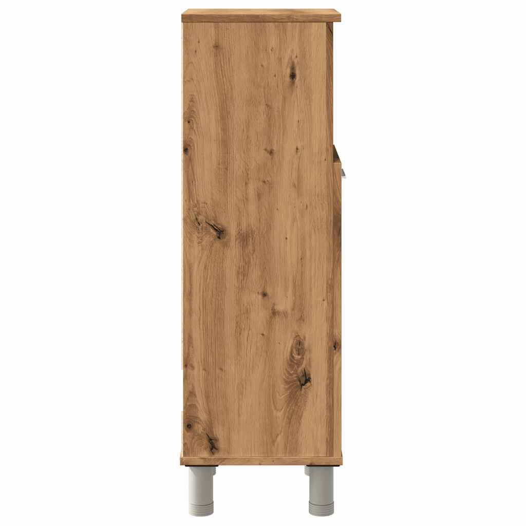vidaXL Ντουλάπι Μπάνιου Τεχνίτης Δρυς 30x30x95 εκ. Επεξεργασμένο Ξύλο