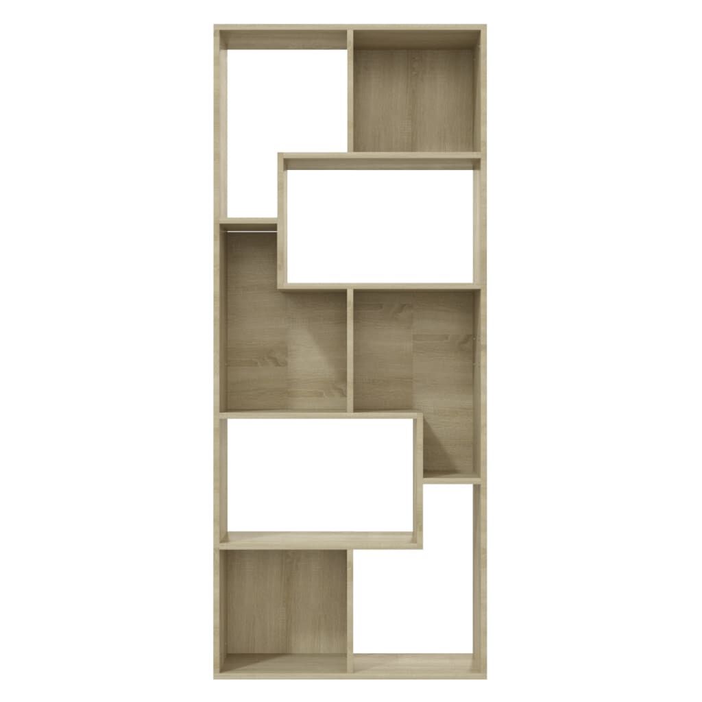 vidaXL Βιβλιοθήκη Χρώμα Sonoma Δρυς 67x24x161 εκ. από Επεξ. Ξύλο