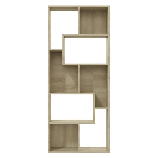 vidaXL Βιβλιοθήκη Χρώμα Sonoma Δρυς 67x24x161 εκ. από Επεξ. Ξύλο