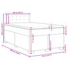 vidaXL Κρεβάτι Boxspring με Στρώμα Καπουτσίνο 120x190εκ.από Συνθ.Δέρμα