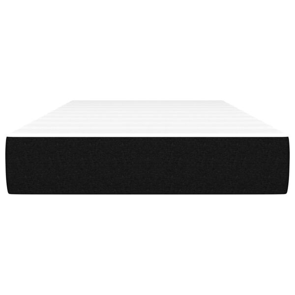 vidaXL Στρώμα με Pocket Springs Μαύρο 90x200x20 εκ. Υφασμάτινο