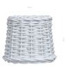 vidaXL Καπέλο Φωτιστικού Λευκό 25 x 17 εκ. από Wicker
