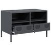 vidaXL Έπιπλο Τηλεόρασης Ανθρακί 68x39x43,5 εκ. Ατσάλι Ψυχρής Έλασης