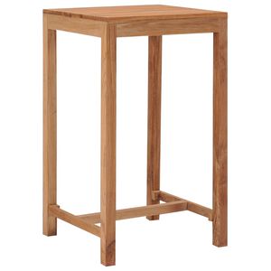 vidaXL Τραπέζι Μπαρ Κήπου 60 x 60 x 105 εκ. από Μασίφ Ξύλο Teak