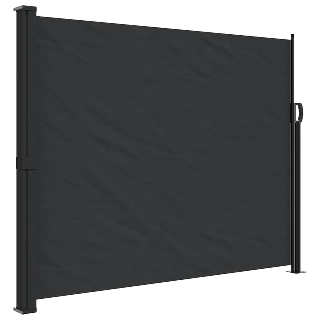 vidaXL Σκίαστρο Πλαϊνό Συρόμενο Μαύρο 160 x 500 εκ.