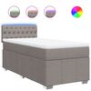 vidaXL &Kappa;&rho;&epsilon;&beta;ά&tau;&iota; Boxspring &mu;&epsilon; &Sigma;&tau;&rho;ώ&mu;&alpha; Taupe 100 x 200 &epsilon;&kappa;. &Upsilon;&phi;&alpha;&sigma;&mu;ά&tau;&iota;&nu;&omicron;