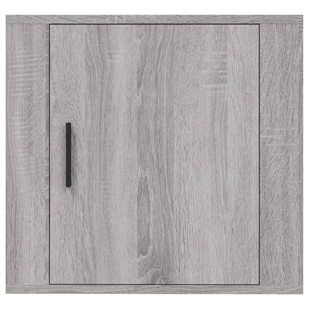 vidaXL Κομοδίνα Επιτοίχια 2 τεμ. Γκρι Sonoma 50x30x47 εκ.