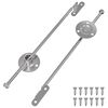 vidaXL &Mu;&epsilon;&nu;&tau;&epsilon;&sigma;έ&sigmaf; &mu;&epsilon; &rho;ά&beta;&delta;&omicron; έ&lambda;&xi;&eta;&sigmaf; 2 pcs &Alpha;&sigma;&eta;&mu;ί 190 mm &Sigma;ί&delta;&epsilon;&rho;&omicron;