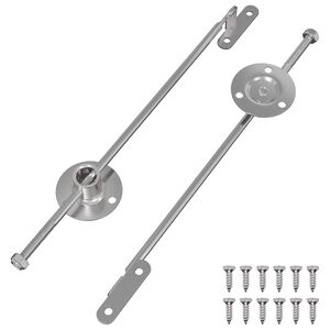 vidaXL &Mu;&epsilon;&nu;&tau;&epsilon;&sigma;έ&sigmaf; &mu;&epsilon; &rho;ά&beta;&delta;&omicron; έ&lambda;&xi;&eta;&sigmaf; 2 pcs &Alpha;&sigma;&eta;&mu;ί 190 mm &Sigma;ί&delta;&epsilon;&rho;&omicron;