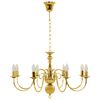 vidaXL Πολυέλαιος Χρυσός 8 x E14 Λαμπτήρες