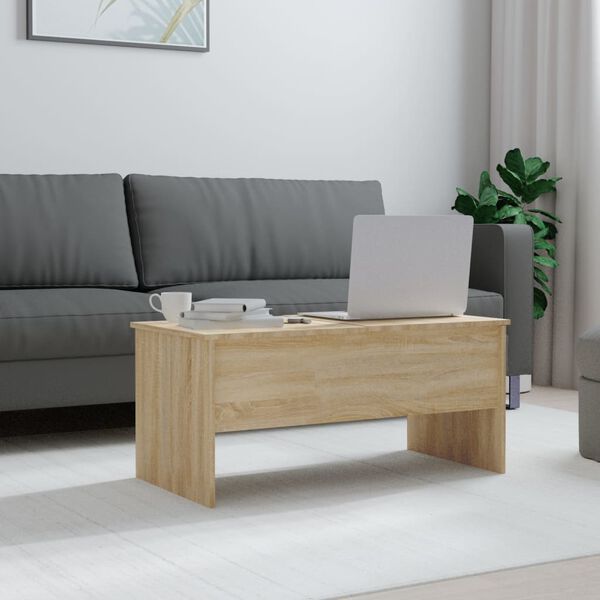 vidaXL Τραπεζάκι Σαλονιού Sonoma Δρυς 102x50,5x46,5 εκ. Επεξεργ. Ξύλο