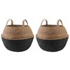 vidaXL &Gamma;&lambda;ά&sigma;&tau;&rho;&alpha; &mu;&epsilon; &Chi;&epsilon;&rho;&omicron;ύ&lambda;&iota;&alpha; 2 &tau;&mu;&chi;. &Mu;&alpha;ύ&rho;&omicron; &Oslash; 45 x 36 cm 100% &Theta;&alpha;&lambda;&alpha;&sigma;&sigma;ό&chi;&omicron;&rho;&tau;&omicron;