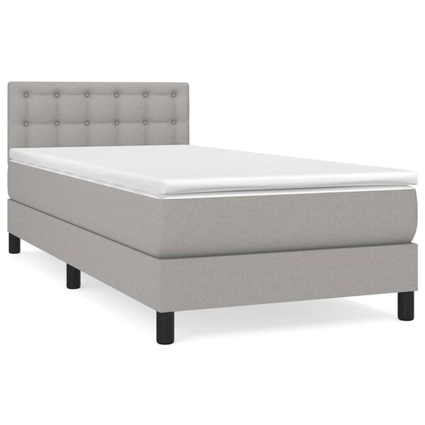 vidaXL &Kappa;&rho;&epsilon;&beta;ά&tau;&iota; Boxspring &mu;&epsilon; &Sigma;&tau;&rho;ώ&mu;&alpha; &Alpha;&nu;&omicron;&iota;&chi;&tau;ό &Gamma;&kappa;&rho;&iota; 90x200 &epsilon;&kappa;. &Upsilon;&phi;&alpha;&sigma;&mu;ά&tau;&iota;&nu;&omicron;