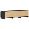 vidaXL Έπιπλο Τηλεόρασης Μαύρο 140 x 40 x 35,5 εκ. από Επεξ. Ξύλο