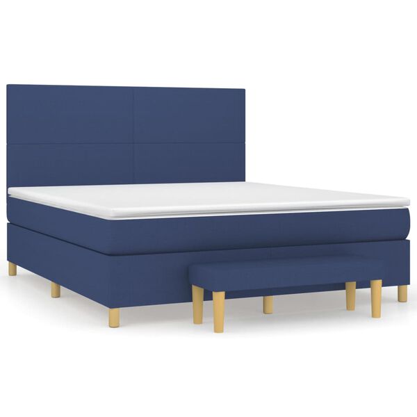 vidaXL &Kappa;&rho;&epsilon;&beta;ά&tau;&iota; Boxspring &mu;&epsilon; &Sigma;&tau;&rho;ώ&mu;&alpha; &Mu;&pi;&lambda;&epsilon; 160x200 &epsilon;&kappa;. &Upsilon;&phi;&alpha;&sigma;&mu;ά&tau;&iota;&nu;&omicron;