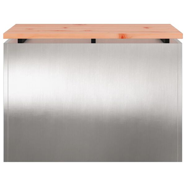 vidaXL &Pi;&alpha;&gamma;&kappa;ά&kappa;&iota; &kappa;ή&pi;&omicron;&upsilon; &Alpha;&sigma;&eta;&mu;ί 60 x 40 x 43 &epsilon;&kappa; &Alpha;&nu;&omicron;&xi;&epsilon;ί&delta;&omega;&tau;&omicron; &alpha;&tau;&sigma;ά&lambda;&iota;