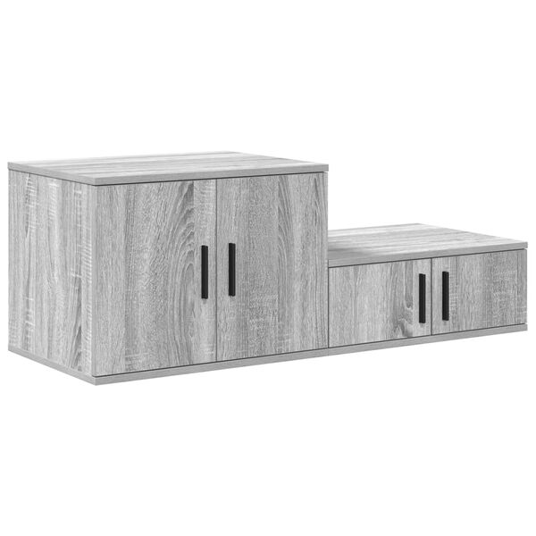 vidaXL Ντουλάπα Αποθήκευσης Γκρι Sonoma 108x41x40 εκ. Επεξεργασμένο ξύλο