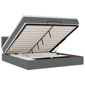 vidaXL &Omicron;&theta;&omega;&mu;&alpha;&nu;&iota;&kappa;ό &kappa;&rho;&epsilon;&beta;ά&tau;&iota; &mu;&epsilon; &sigma;&tau;&rho;ώ&mu;&alpha; & LEDs &Sigma;&kappa;&omicron;ύ&rho;&omicron; &gamma;&kappa;&rho;&iota; 160x200cm ύ&phi;&alpha;&sigma;&mu;&alpha;