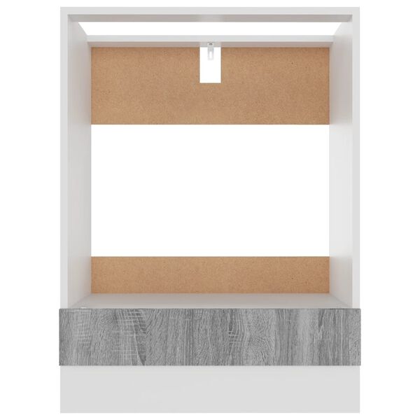 vidaXL Ντουλάπι Φούρνου Lyon Γκρι Sonoma 60x46x81,5εκ.