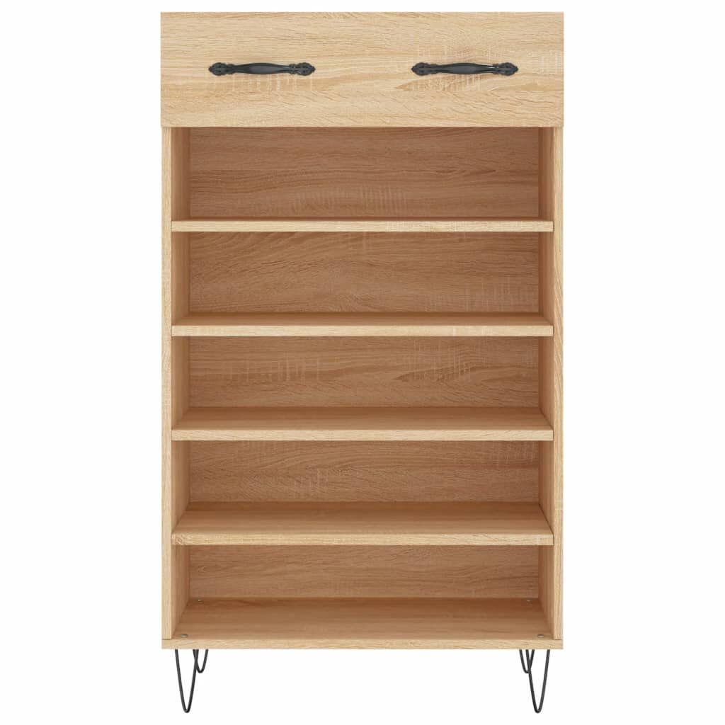 vidaXL Παπουτσοθήκη Sonoma Δρυς 60x35x105 εκ. από Επεξεργασμένο Ξύλο