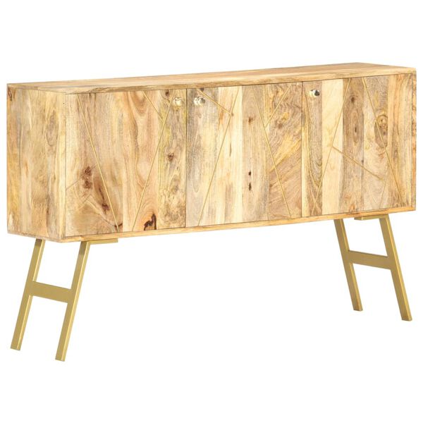 vidaXL Ντουλάπι με Συρτάρια 118 x 30 x 75 εκ. από Μασίφ Ξύλο Μάνγκο