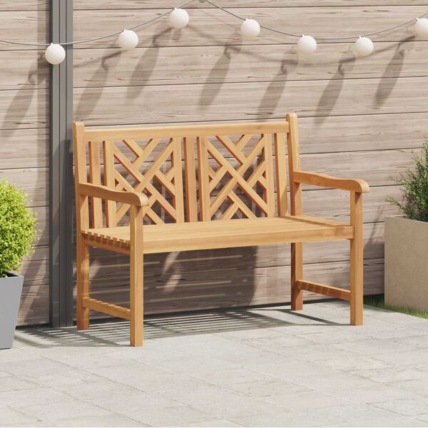 vidaXL Παγκάκι κήπου Καφέ 228 x 60 x 90 εκ Μασίφ ξύλο teak