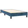 vidaXL Κρεβάτι Boxspring με Στρώμα Σκούρο Μπλε 80 x 200 εκ. Βελούδινο