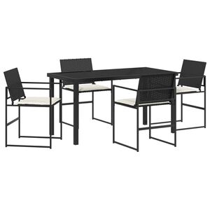 vidaXL &Sigma;έ&tau; &phi;&alpha;&gamma;&eta;&tau;&omicron;ύ &gamma;&iota;&alpha; &kappa;ή&pi;&omicron; 5 pcs &Mu;&alpha;ύ&rho;&omicron; &kappa;&alpha;&iota; &Kappa;&rho;έ&mu;&alpha; &sigma;&upsilon;&nu;&theta;&epsilon;&tau;&iota;&kappa;ό &rho;&alpha;&tau;ά&nu;