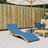 vidaXL Μαξιλάρι Ξαπλώστρας Μπλε 200x60x4 εκ. Ύφασμα