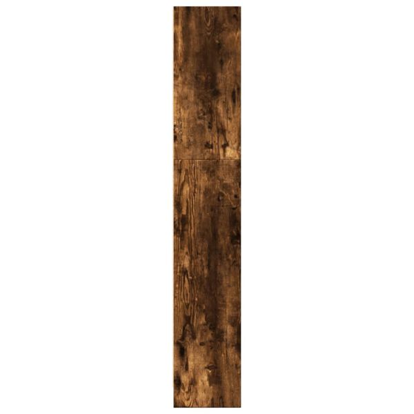vidaXL Βιβλιοθήκη Καπνιστή Δρυς 40x24x143 εκ. από Επεξεργασμένο Ξύλο