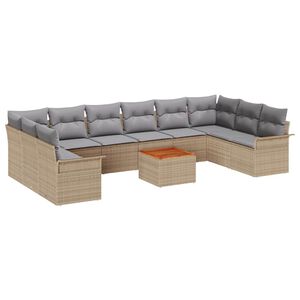 vidaXL &Sigma;&epsilon;&tau; &Kappa;&alpha;&nu;&alpha;&pi;έ &Kappa;ή&pi;&omicron;&upsilon; &mu;&epsilon; &mu;&alpha;&xi;&iota;&lambda;ά&rho;&iota; 11 pcs &Mu;&pi;&epsilon;&zeta; &sigma;&upsilon;&nu;&theta;&epsilon;&tau;&iota;&kappa;ό &rho;&alpha;&tau;ά&nu;