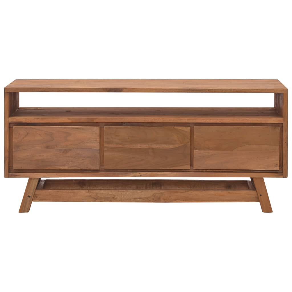 vidaXL Έπιπλο Τηλεόρασης 110 x 30 x 50 εκ. από Μασίφ Ξύλο Teak