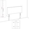 vidaXL Κεφαλάρι LED με φώτα λωρίδας LED Σκούρο πράσινο 90 cm Βελούδο