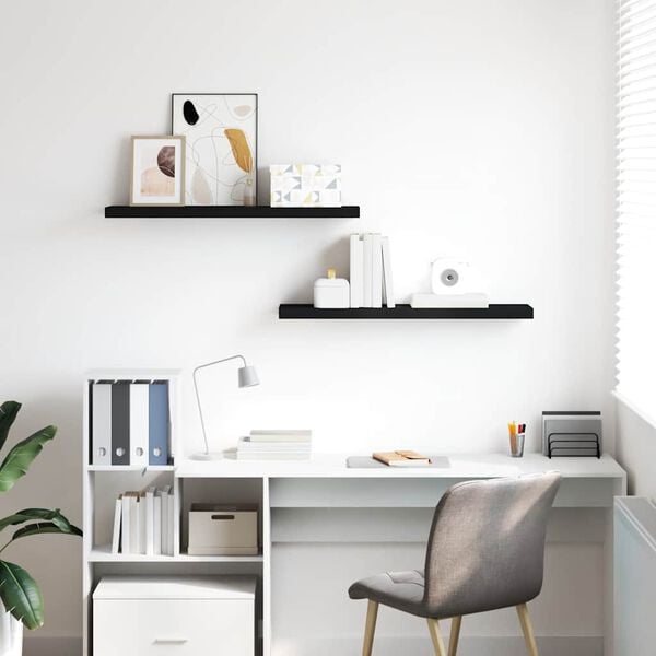 vidaXL &Rho;ά&phi;&iota;&alpha; &Tau;&omicron;ί&chi;&omicron;&upsilon; 2 &tau;&epsilon;&mu;. &Mu;&alpha;ύ&rho;&alpha; 90x23,5x3,8 &epsilon;&kappa;. MDF