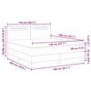 vidaXL Κρεβάτι με Στρώμα Καπουτσίνο 140 x 200 cm Τεχνητό δέρμα
