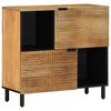 vidaXL Sideboard καφέ 80x33x75 cm μασίφ ξύλο Mango