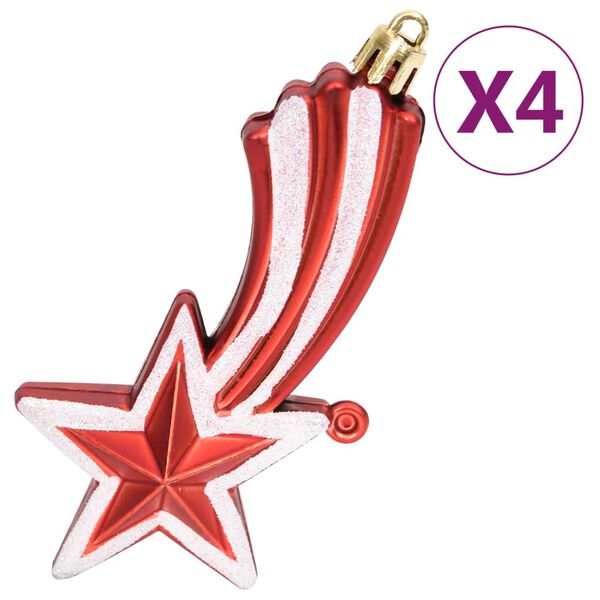vidaXL Σετ Μπάλες Χριστουγεννιάτικες 108 τεμ. Κόκκινες και Λευκές