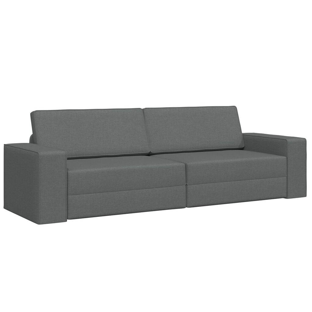 vidaXL Καναπέ-Κρεβάτι Σκούρο Γκρι 245 x 78 x 77 εκ. ύφασμα