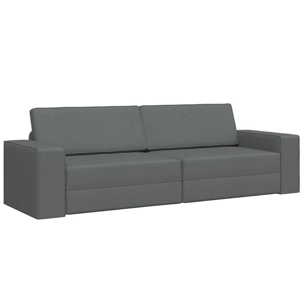 vidaXL Καναπέ-Κρεβάτι Σκούρο Γκρι 245 x 78 x 77 εκ. ύφασμα